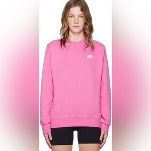 Nike Pink Sportswear Club Sweatshirt